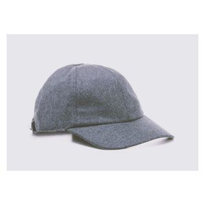 Gray worsted wool baseball cap